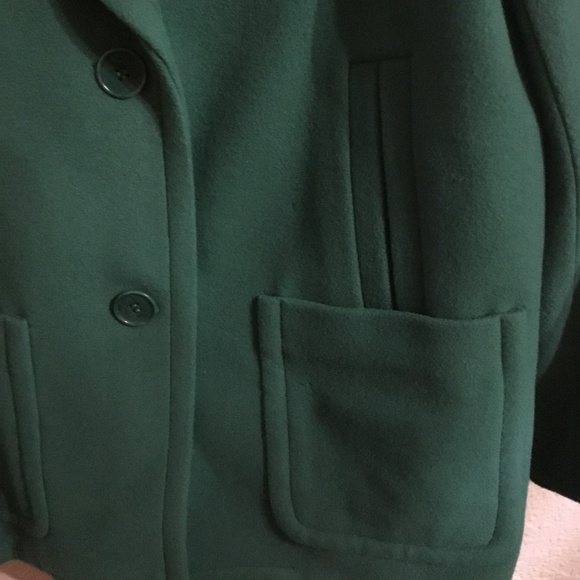 Green Wool Talbots Coat - Picture 4 of 8